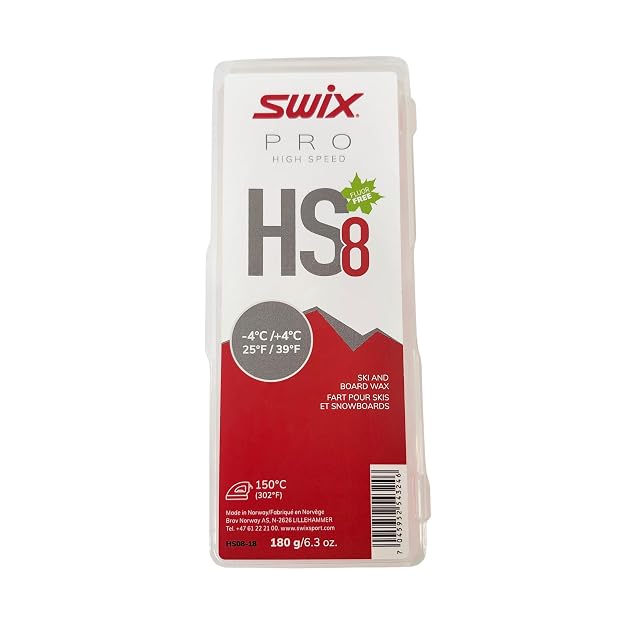 Blocco di sciolina da gara Swix High Speed HS 8 Red, 180 g