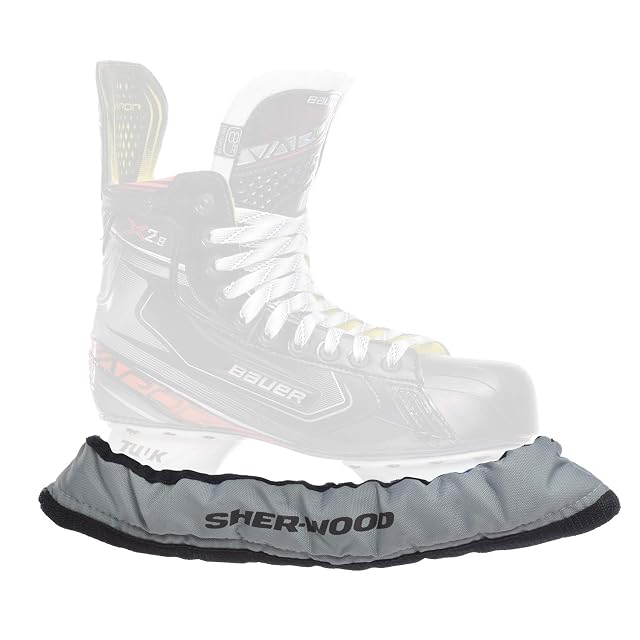 Calze coprilama Sherwood Pro argentate per pattini da hockey