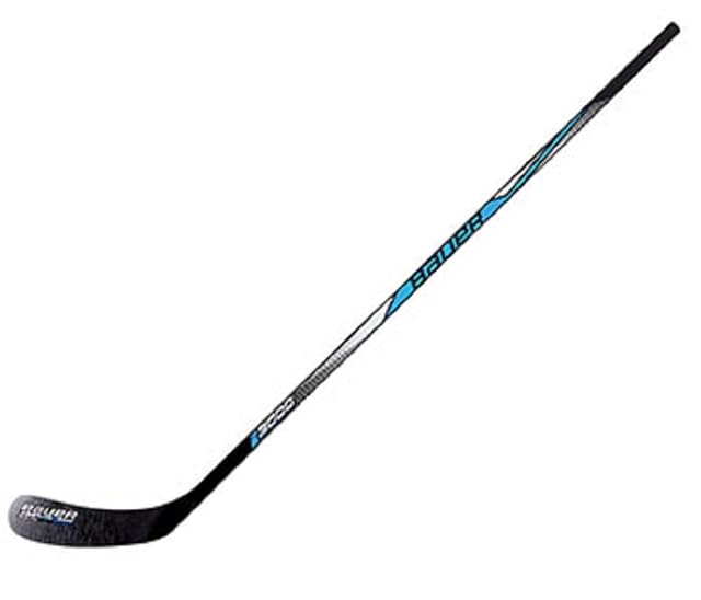 Bastone da hockey nero Bauer I3000, mano bassa a sinistra