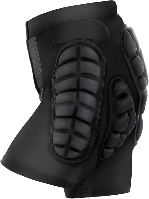 Pantaloncini protettivi TOMSHOO 3D imbottiti neri