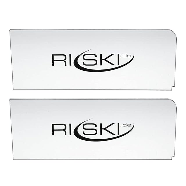 Coppia di raschietti da sciolina RiSki in plexi da 5 mm