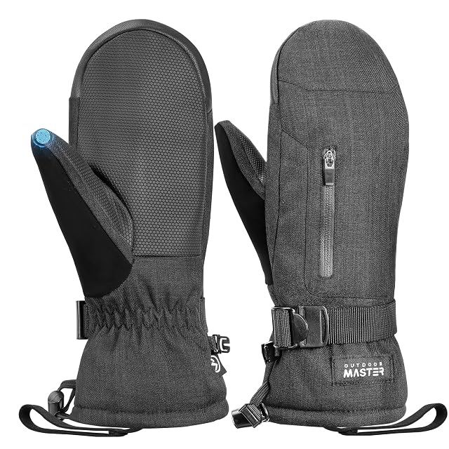 Muffole da sci OutdoorMaster nere