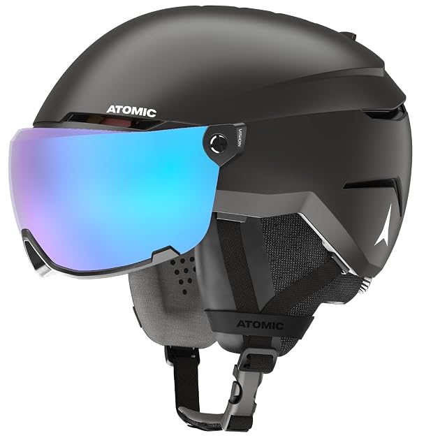 Casco da sci Atomic Savor Visor Stereo nero con visiera integrata