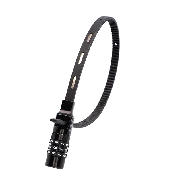 Lucchetto a fascetta Fischer nero con rotelle a combinazione