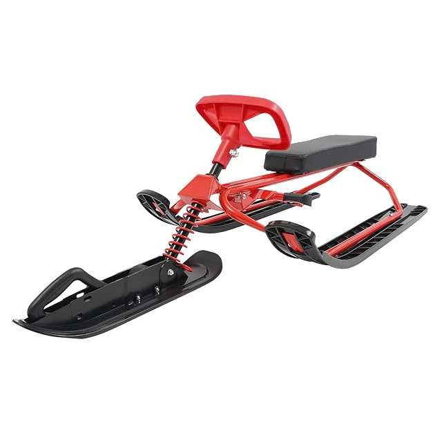 Slitta sterzante Tenddya Snowracer con seduta imbottita e freno a mano