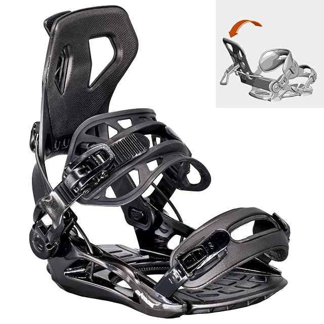 Attacco da snowboard a entrata posteriore Airtracks Master Pro FASTEC nero