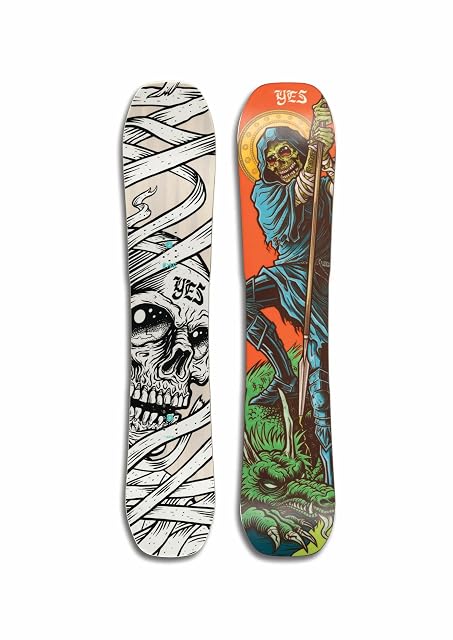 Tavola da snowboard twin direzionale YES All-In, 155 cm larga, color sabbia