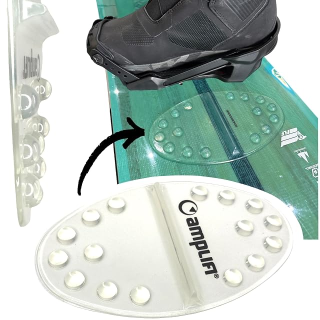 Tappetino di presa da snowboard trasparente Fantic26 F26 con tasselli antiscivolo